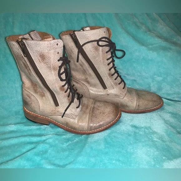Bed Stü Tabor Distressed Combat Boots - Picture 6 of 12
